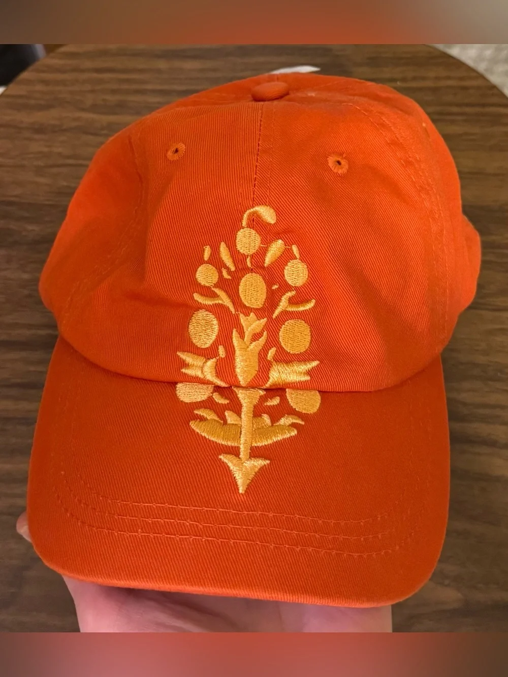 NWT Free People FP Movement Big Buti Baseball Cap hat - papaya flame - one size